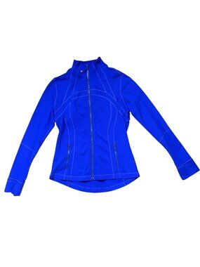 LULULEMON DEFINE Jacket Blue Women’s Sz 12 Full Zip Yoga Running Fitness
